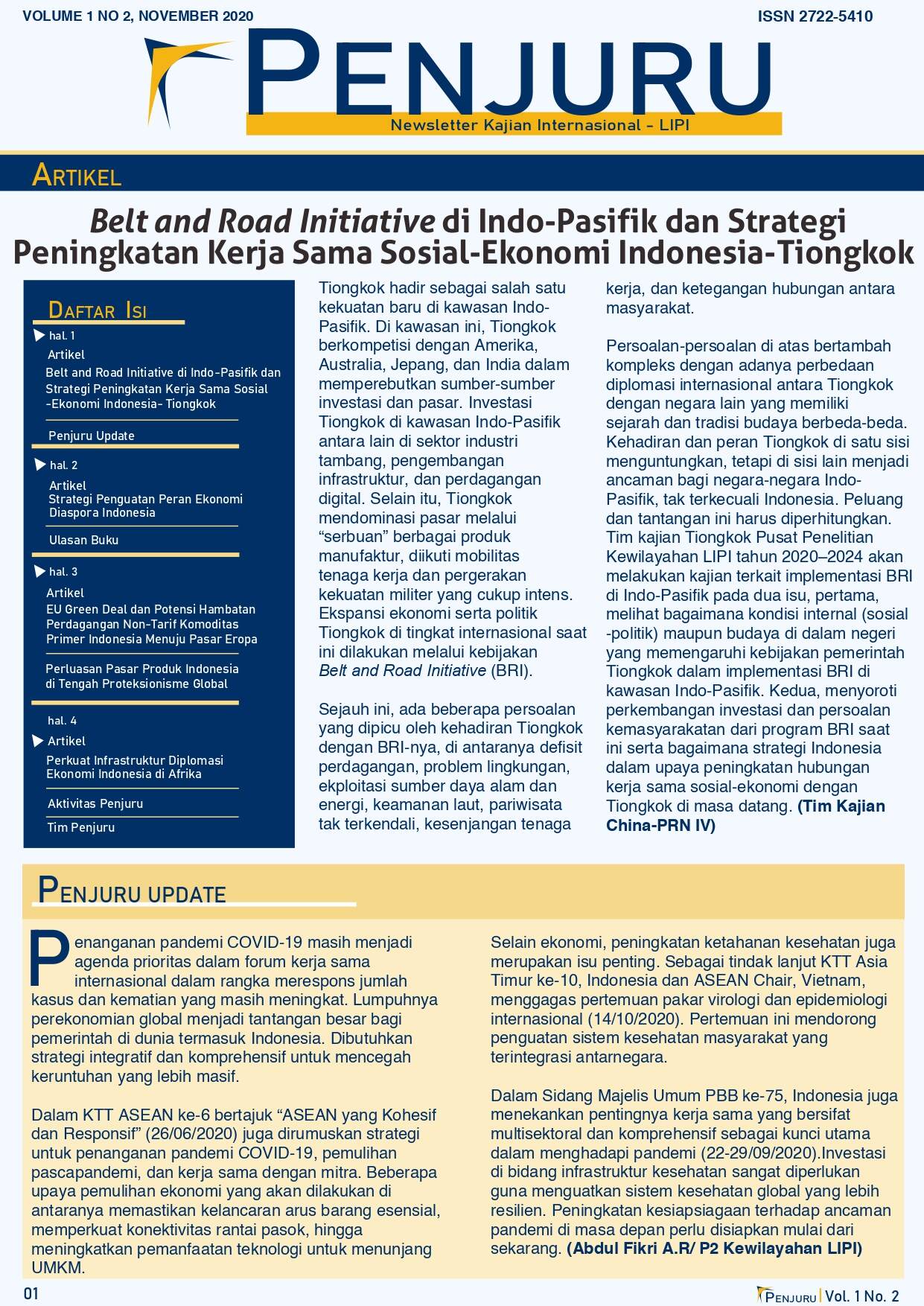 Penjuru Neswletter Vol 1 No 2