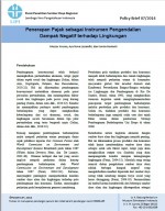 Penerapan Pajak sebagai Instrumen Pengendalian Dampak Negatif terhadap Lingkungan