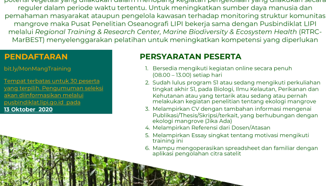 Pelatihan Pemanfaatan Monitoring Mangrove Nasional